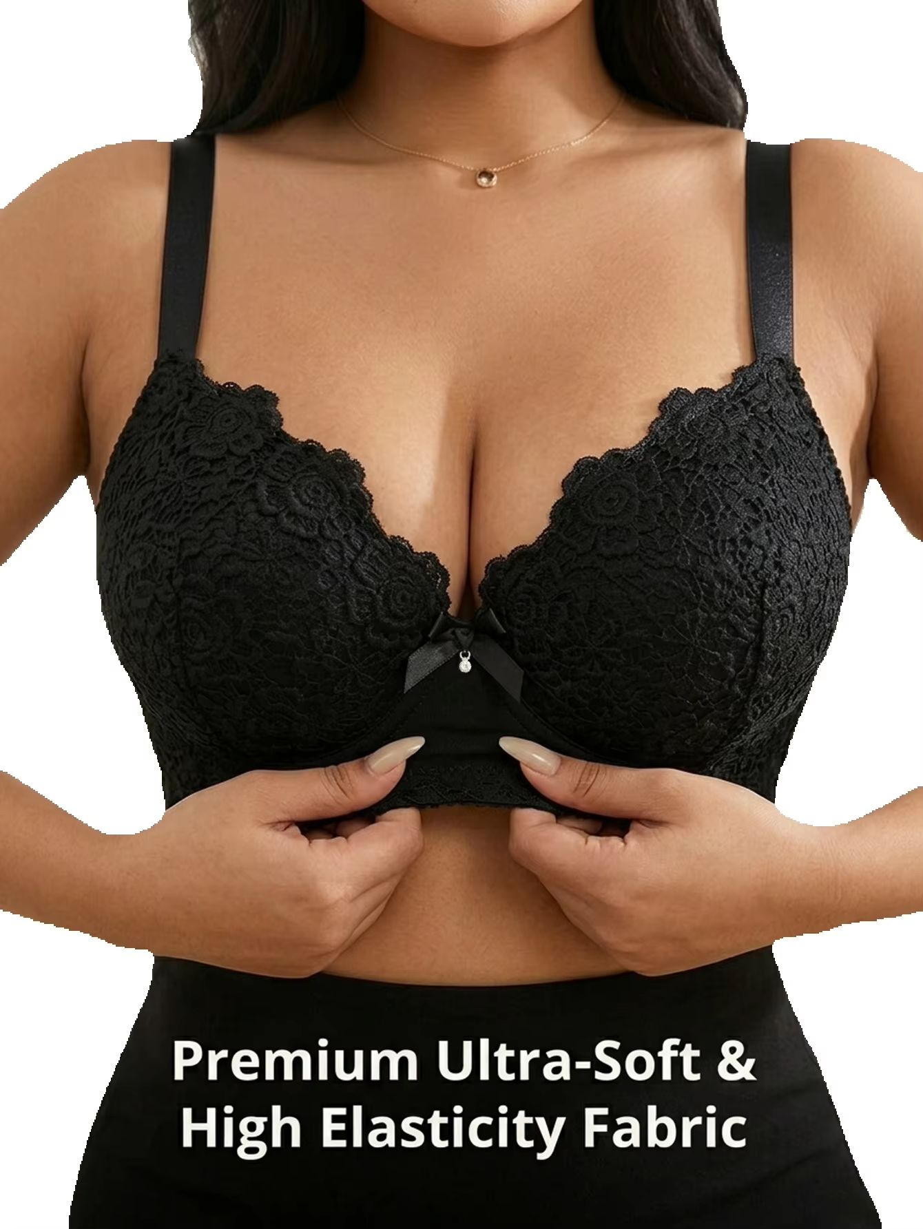 Push Up Bra Padded - حمالة صدر نسائية مقاس كبير بتصميم