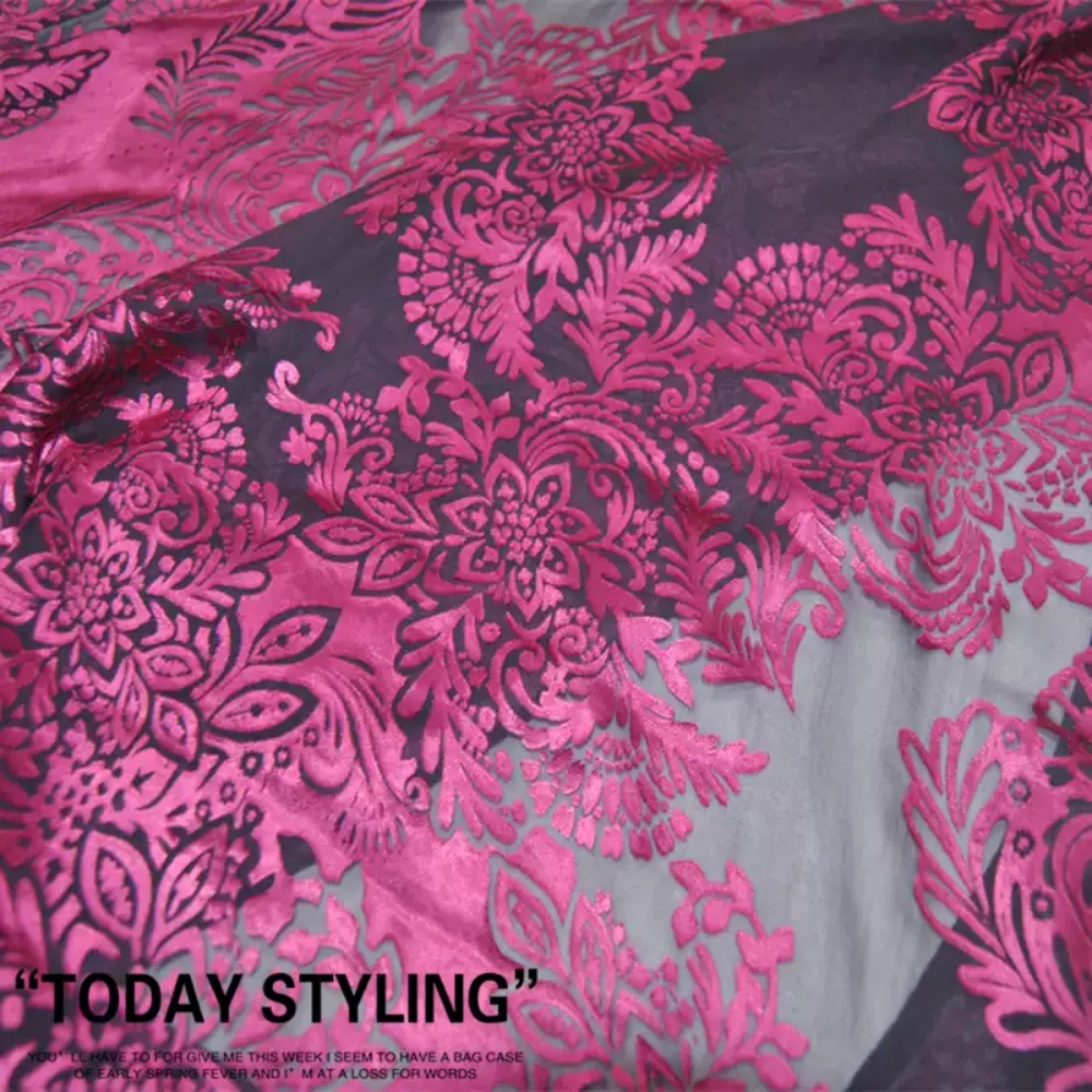 قماش حرير مطبوع بتصميم زهور ور - مراجعة Robe Silk Women وسعره
