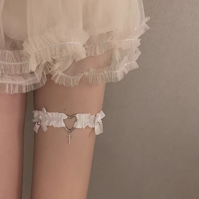 القوطية الدانتيل الرباط حزام ا - مراجعة Garter Belt Set وسعره