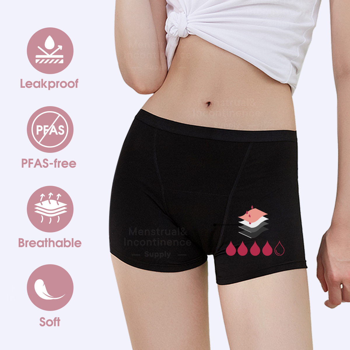 ملابس داخلية للنساء من ألياف ا - مراجعة Boyshort Underwear وسعره